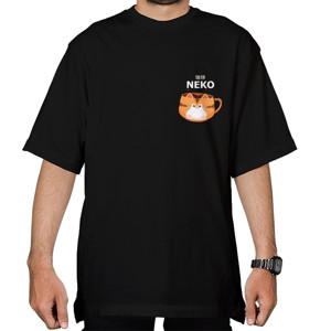 Kaos Oversize Coffe neko