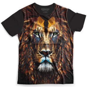 Kaos Fullprint Kaos gambar singa full print