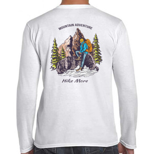 Kaos Pendaki gunung tangan panjang