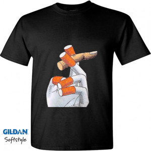 Kaos smoking hand t-shirt for unisex