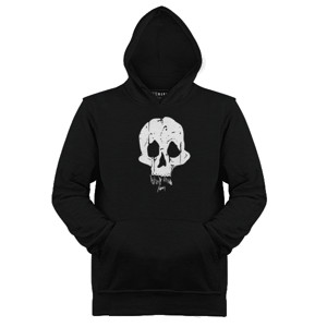 Jaket Hoodie White Skull