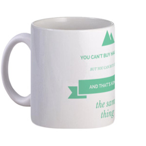 Mug Happiness and Book