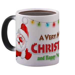 Mug Bunglon Santa & Deer Christmas New Year