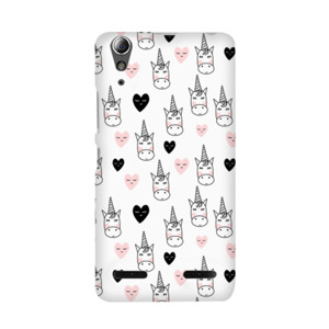 Unicorn pattern with hearts Casing HP