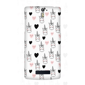 Unicorn pattern with hearts Casing HP
