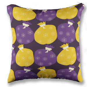 Bantal Giftwrap Kuning Ungu