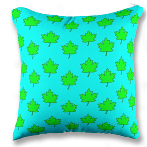 Bantal Sofa Pola Daun Background Tosca Customic47