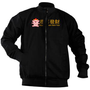 Jaket Bomber Kaos Wanita Gong Xi Fa Cai 2019