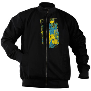 Jaket Bomber Panic Attack - Godzilla Monster 
