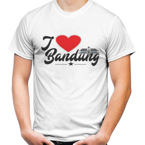 Kaos I love bandung white
