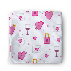 Sarung Bantal Valentine Seamless Pattern