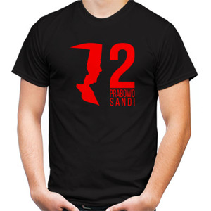 Kaos Siluet Prabowo Sandi Merah