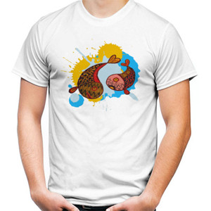 Kaos 2 Ikan Batik Splashing