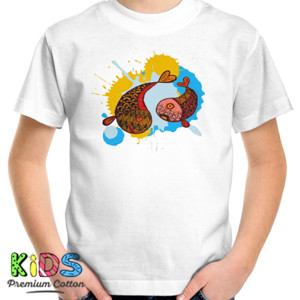 Kaos 2 Ikan Batik Splashing