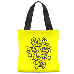 Tas Tote Fullprint Blur The line Between Work And Play