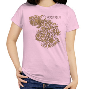 Kaos Zodiak - Aquarius Batik