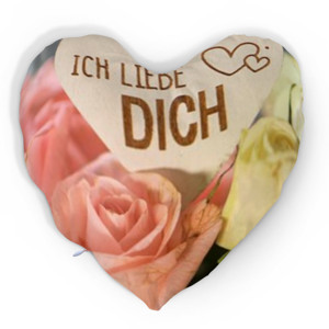 Bantal Hati BANTAL BENTUK HATI TULISAN ICH LIEBE DICH