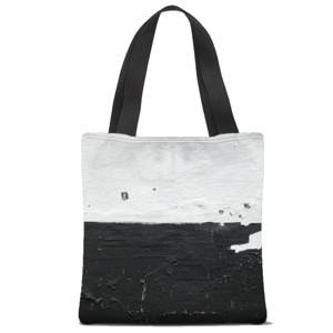 Tas Tote Fullprint Tote bag hitam putih