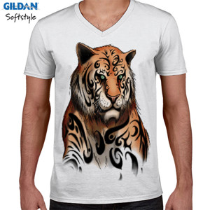 Kaos VNeck Pria - Gildan 64V00