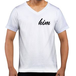 Kaos  him hitam depan belakang 