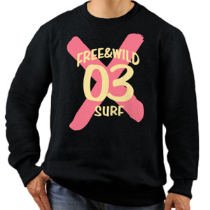 Jaket Sweater Free And Wild Surf