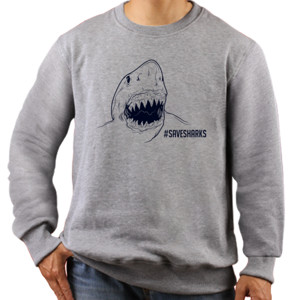 Jaket Sweater Kaos Save Sharks (SB7WJ)