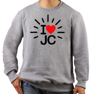 Jaket Sweater I LOVE JESUS CHRIST