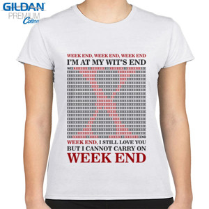 Kaos X Japan Week End Black Red Design