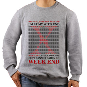 Jaket Sweater X Japan Week End Black Red Design