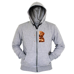 Hoodie Zipper Kaos Gambar Anjing 245