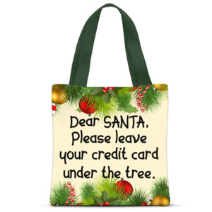 Tas Tote Fullprint Dear Santa 