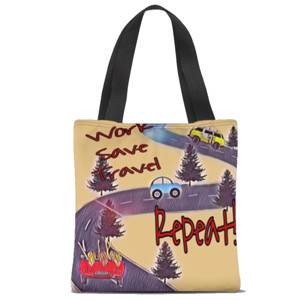 Tas Tote Fullprint Tote Bag - Seri Adventure