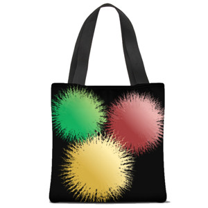 Tas Tote Fullprint Bola Bulu (Feather Balls)