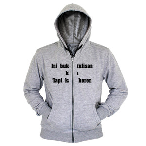Hoodie Zipper Ini bukan tulisan