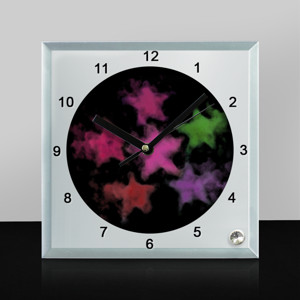 Jam Meja Bintang (Star Watercolor)