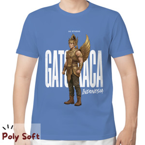 Kaos Kaos Gatotkaca Poly Soft Blue Tee