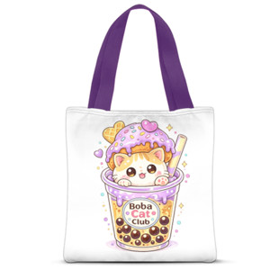 Tas Tote Fullprint KAWAII DONAT BOBA