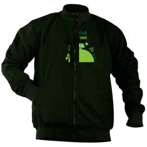 Jaket Bomber Think Green