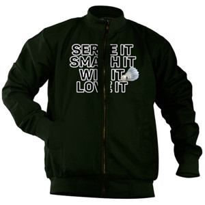 Jaket Bomber BADMINTON SERVE IT