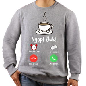 Jaket Sweater Ngopi Yuk!