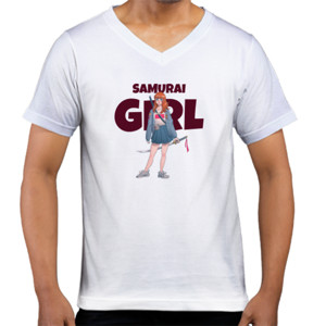 Kaos  Kaos Cewe Tema Anime Jepang - Samurai Girl