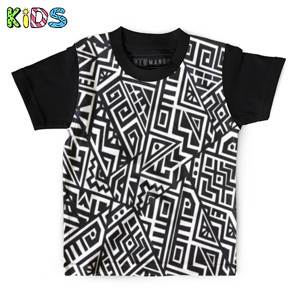 Kaos Anak Full-Print kaos fullprint geometric seamless pattern