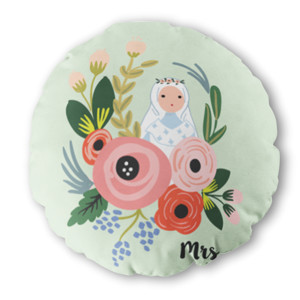 Bantal Bulat Wedding2