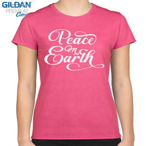 Kaos Kaos Wanita Peace on Earth