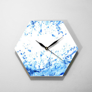 Jam Dinding Water splash