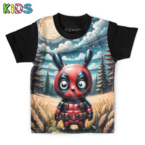 Kaos Anak Full-Print totoro deadpool