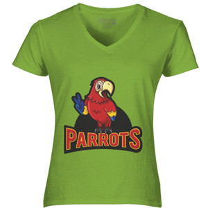 Kaos DISTRO PARROTS LOGO