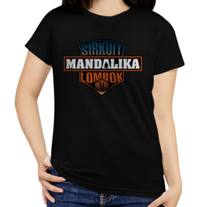 Kaos Sirkuit Mandalika Lombok NTB Badge Gradient Color