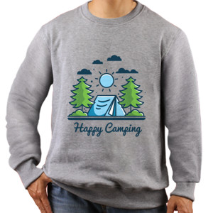 Jaket Sweater Happy camping