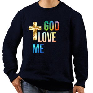 Jaket Sweater Religi - God Love Me